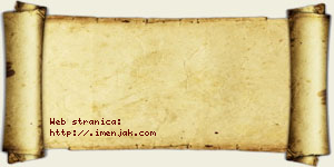 Branimir Debeljak vizit kartica